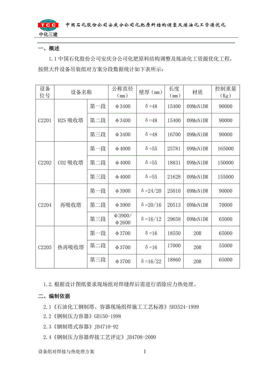 设备焊接和热处理方案_第2页