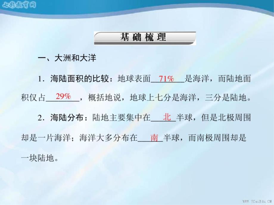 地理七年级上人教新课标第二章陆地和海洋复习课件解读_第4页