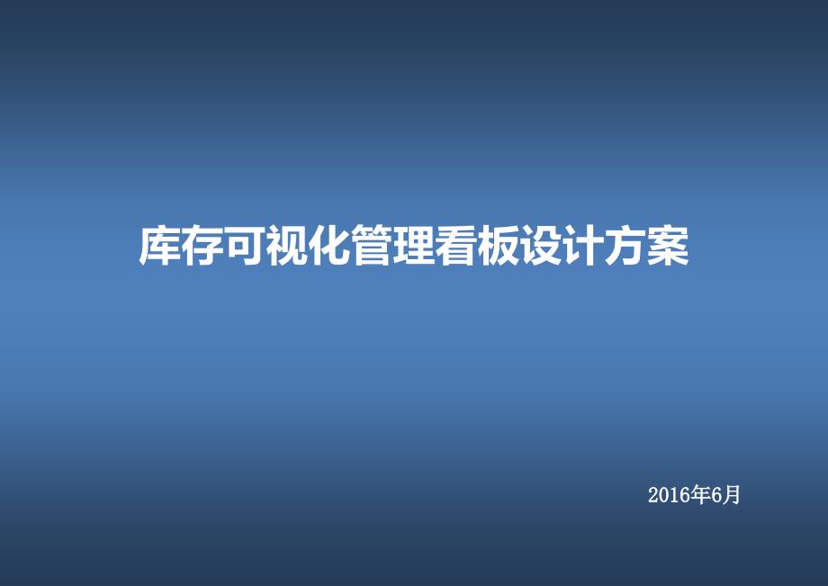 库存可视化管理看板设计方案_第1页