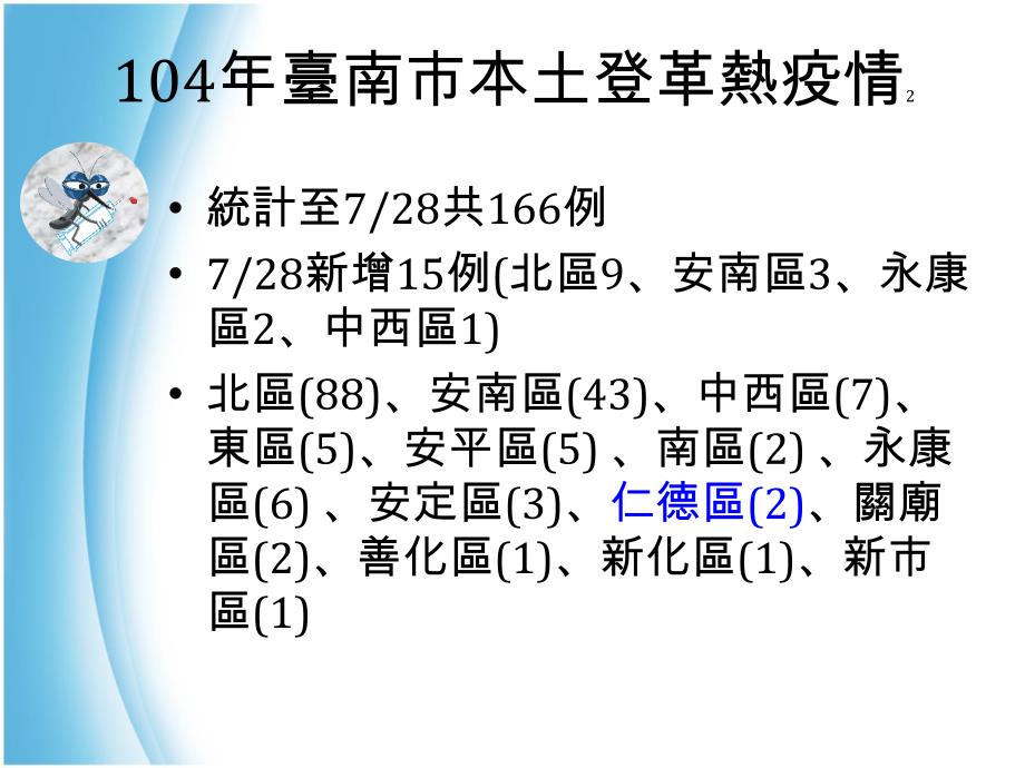 白线斑蚊吸血时不易受于扰仁德区公所课件_第2页