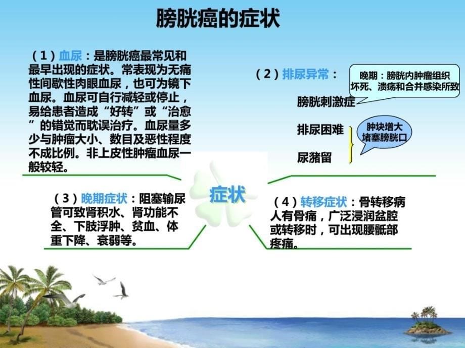 一例膀胱肿瘤电切术的护理查房课件_第5页