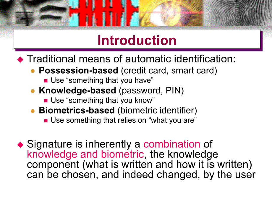 生物认证签名识别和击键动力学ppt课件_第3页