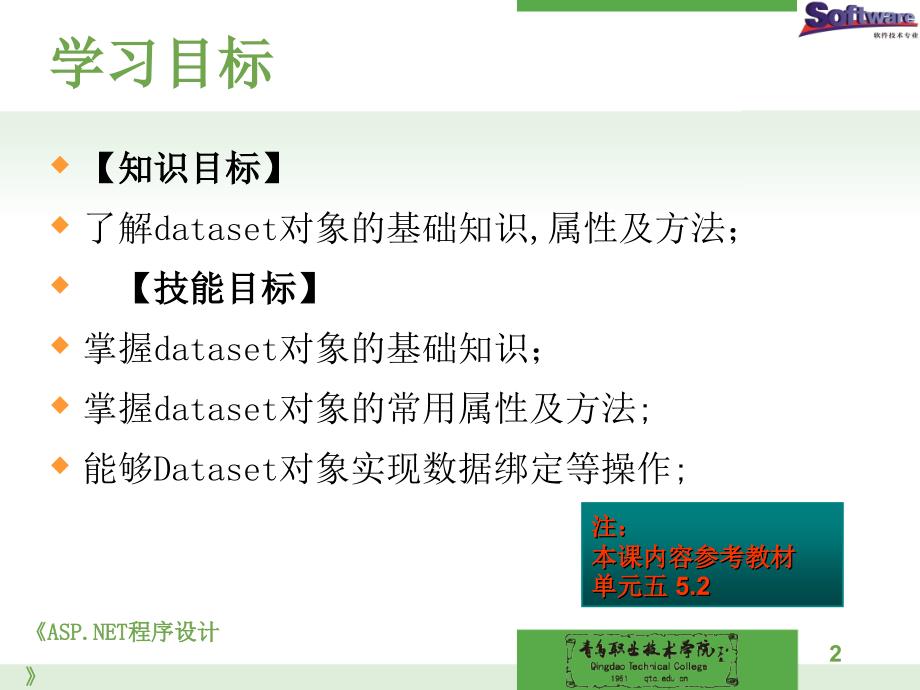 程序设计教学资源电子课件单元5_adonet访问数据库（六）sqldataset对象_第2页