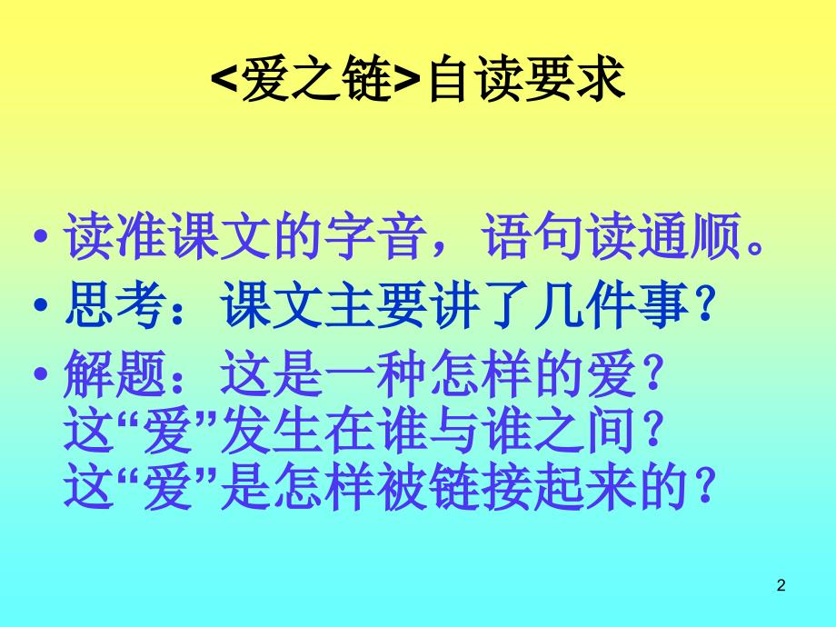 苏教版六年级上册《爱之链》课件六_第2页