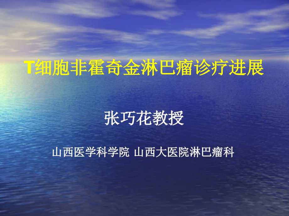 细胞非霍奇金淋巴瘤诊疗进展课件_1_第1页