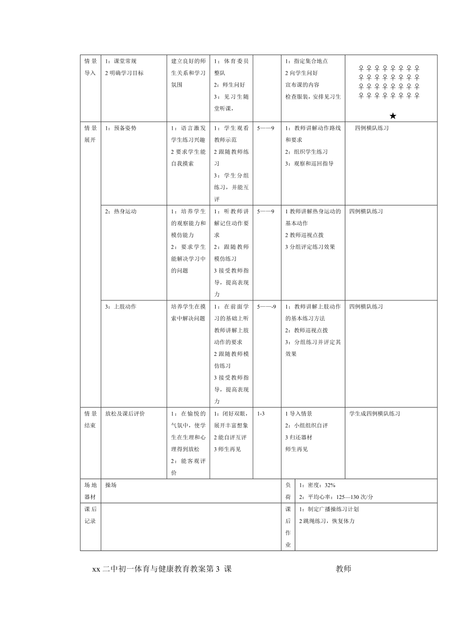 初中体育教案全集__七年级_八年级_九年_第4页