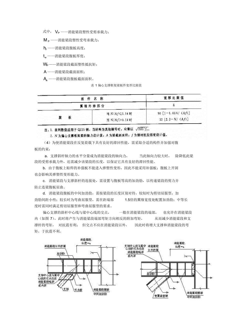 钢框架偏心支撑耗能梁段研究_第5页