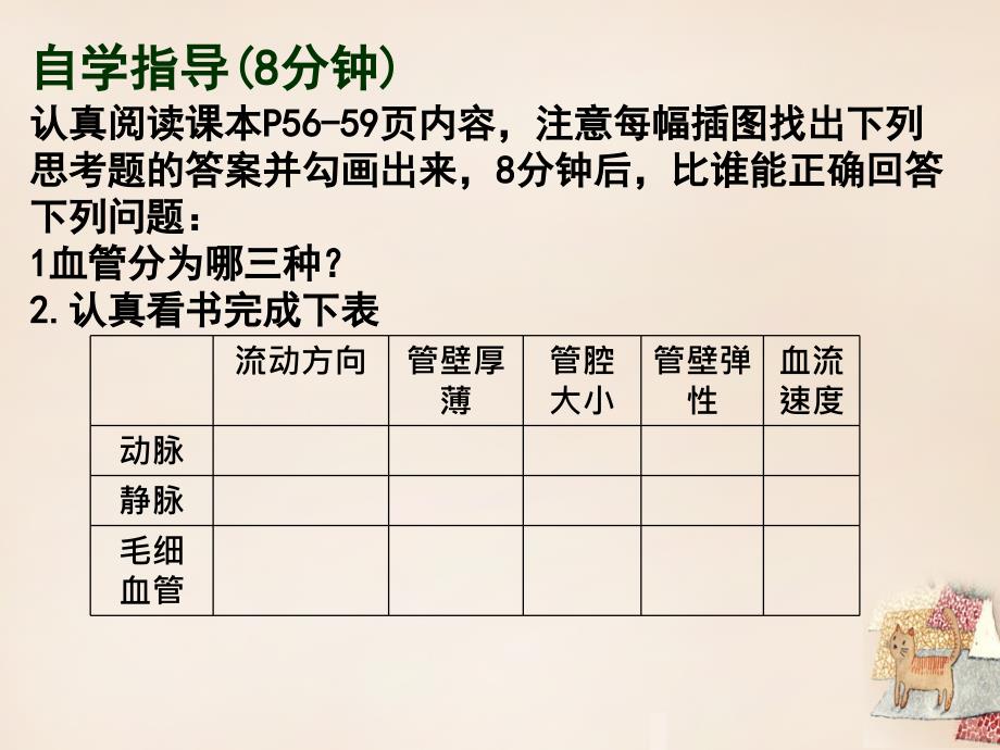 陕西省石泉县池河中学七年级生物下册_第四单元_第四章 第2节 血流的管道血管课件 （新版）新人教版_第1页