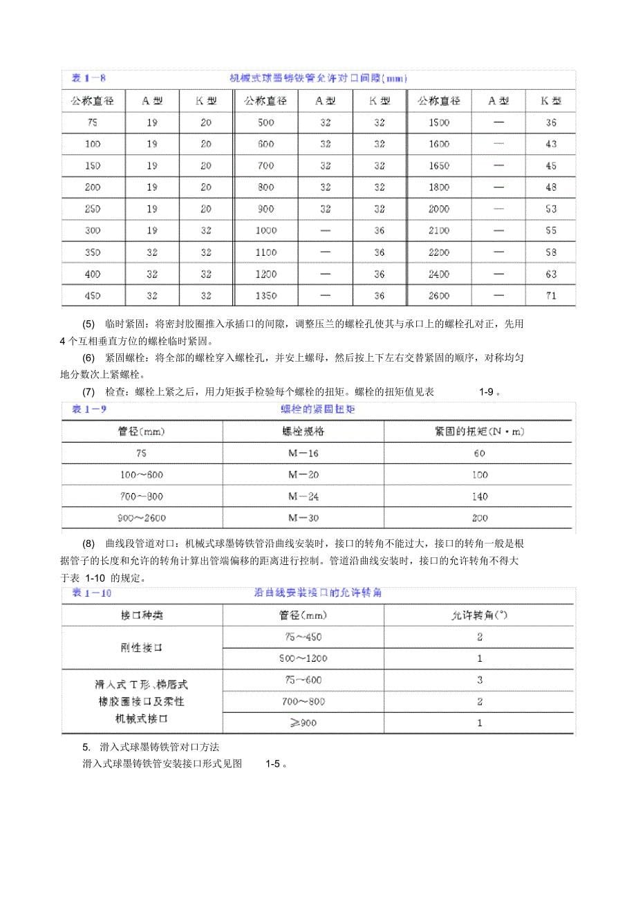 铁给水管道施工_第5页