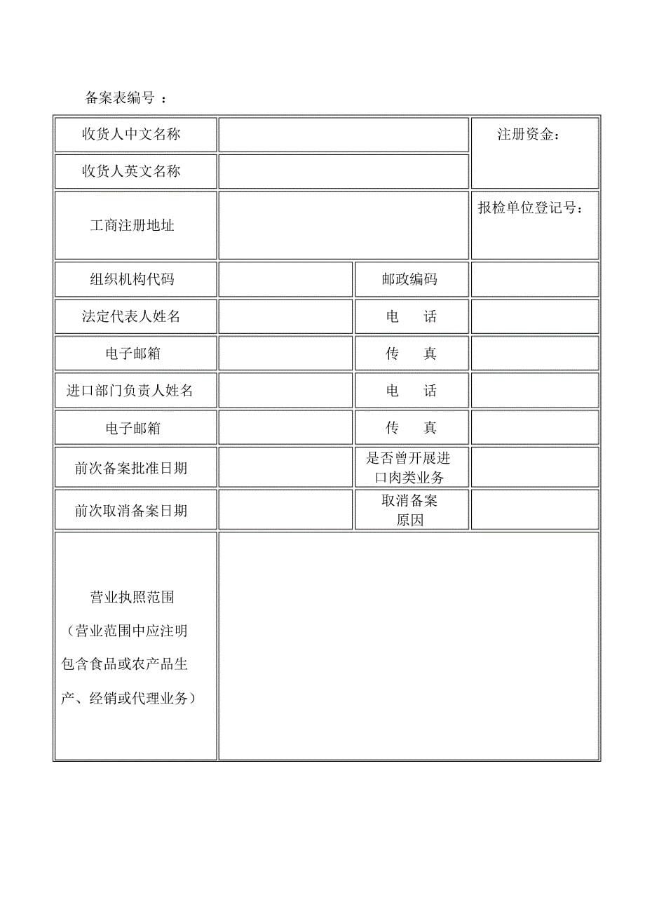 进口肉类收货人安全制度范本(含肉类进口和销售记录制度、不合格产品追溯、召回和处理制度等)管理制度_第5页