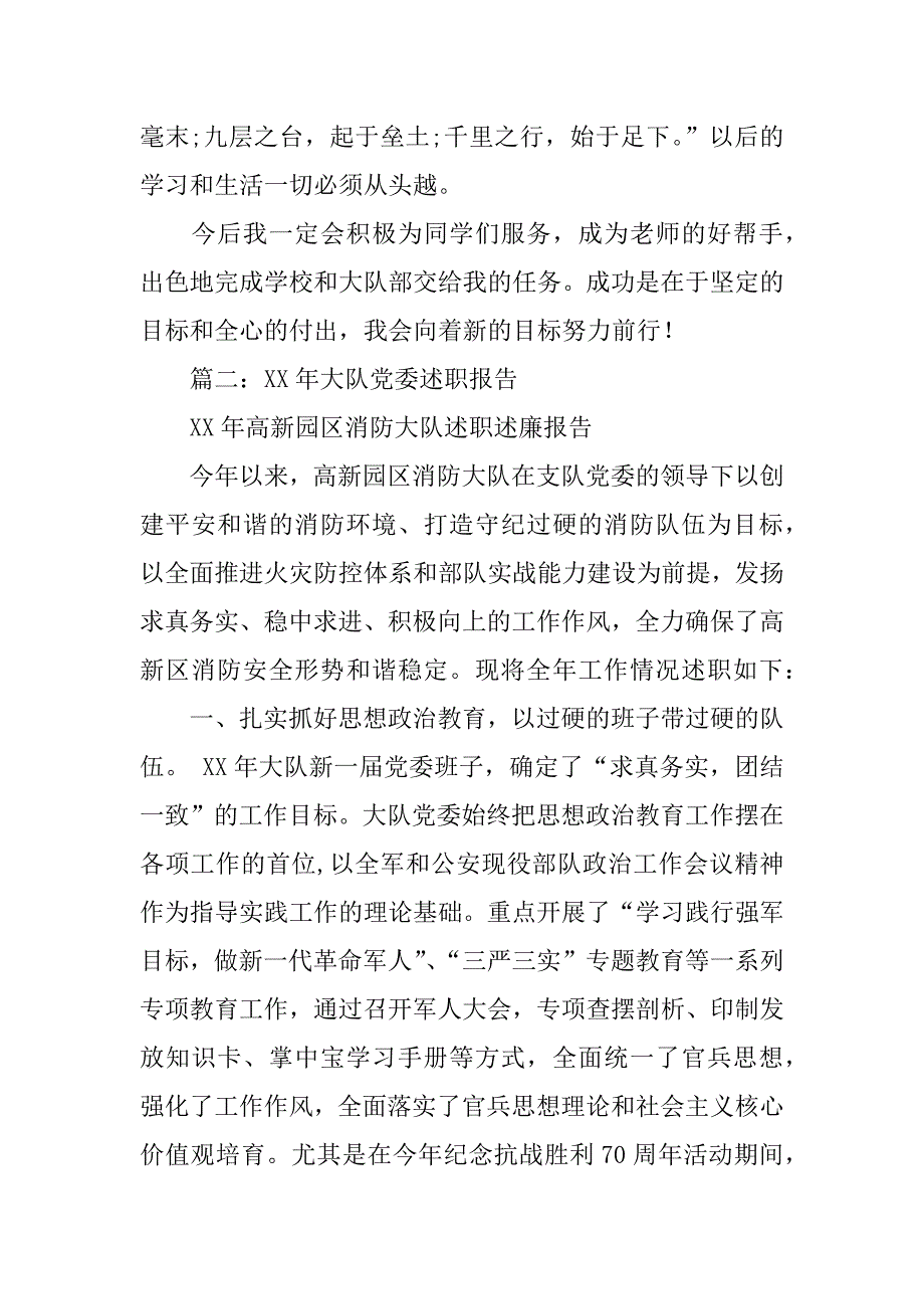 大队委述职报告_第2页