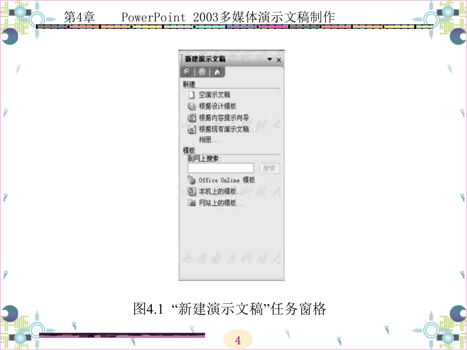 （《计算机应用基础》实践技能训练与案例分析）第4章powerpoint2003多媒体演示文稿制作ppt课件_第4页