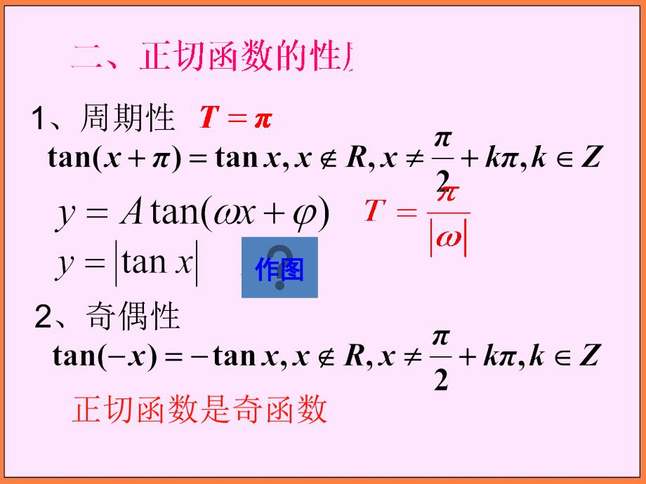 高中数学新课标人教a版必修四高中143正切函数的性质与图像课件_第3页