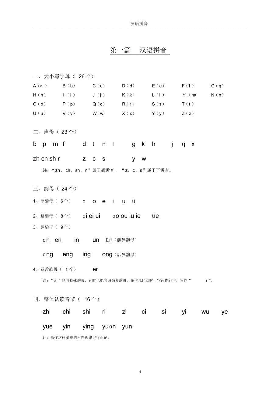 语集结第一篇拼音_第1页