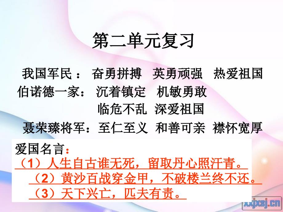 苏教版六年级下学期第二单元复习课件_第1页