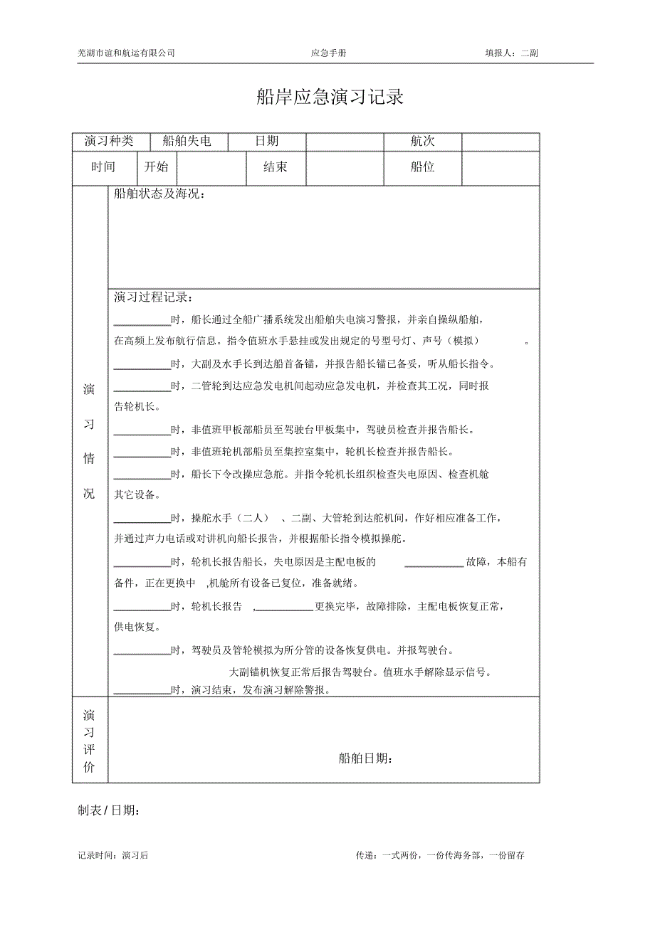 6、船舶应急演习记录_第4页