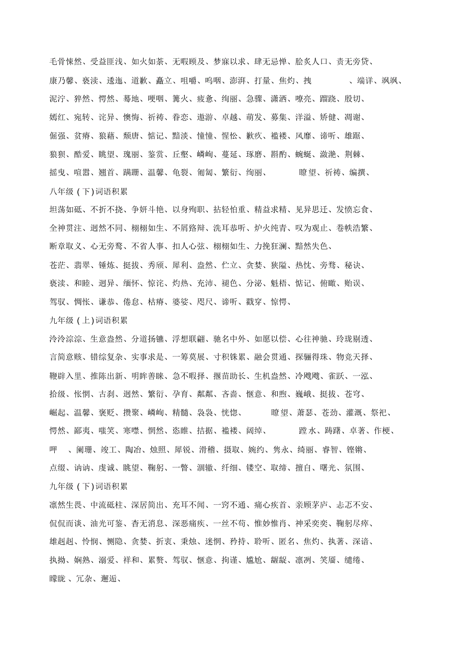 初中常用词语集锦_第2页