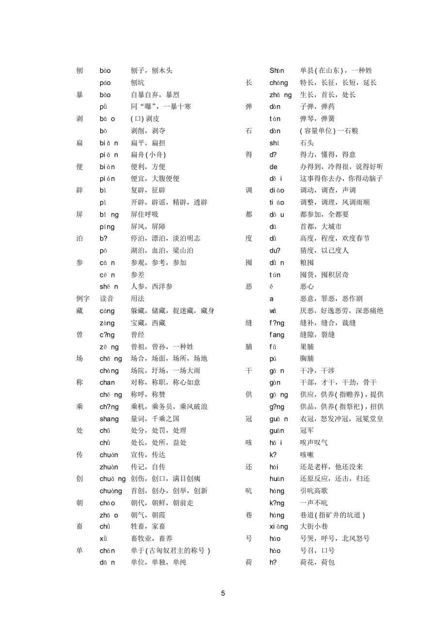 (人教版)高考语文字词核心备考资料_第5页