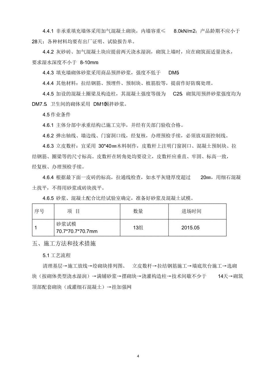 预拌砂浆砌体施工方案_第5页