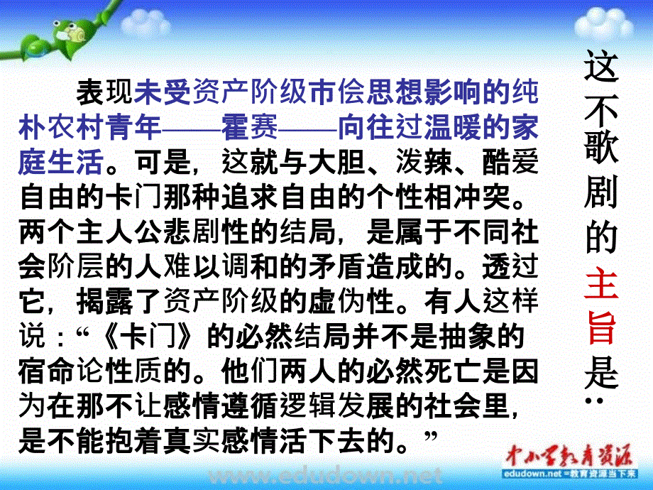 精品课件人教版音乐九下《卡门序曲》ppt课件_2_第3页