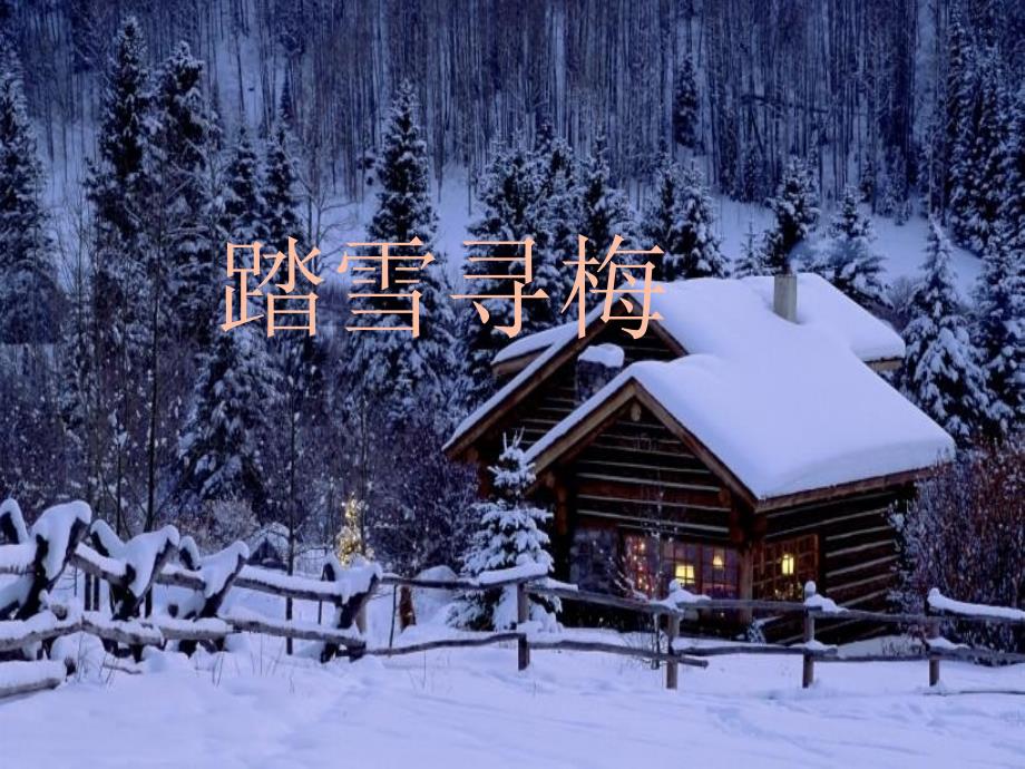 《欢乐谷踏雪寻梅课件》小学音乐人音版四年级下册（2015年1月北京第1版）_第1页