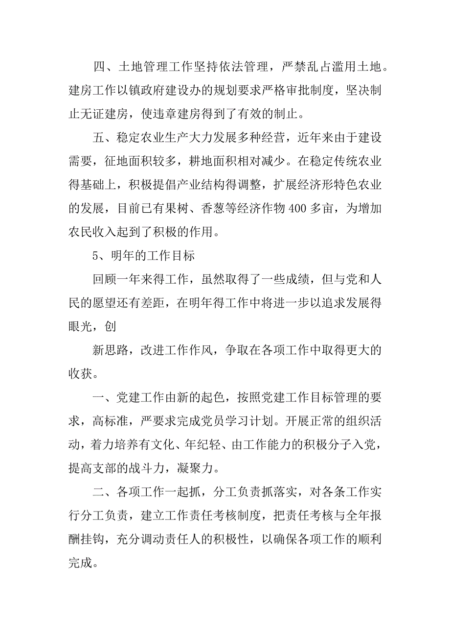 年农村党支部工作总结_第4页