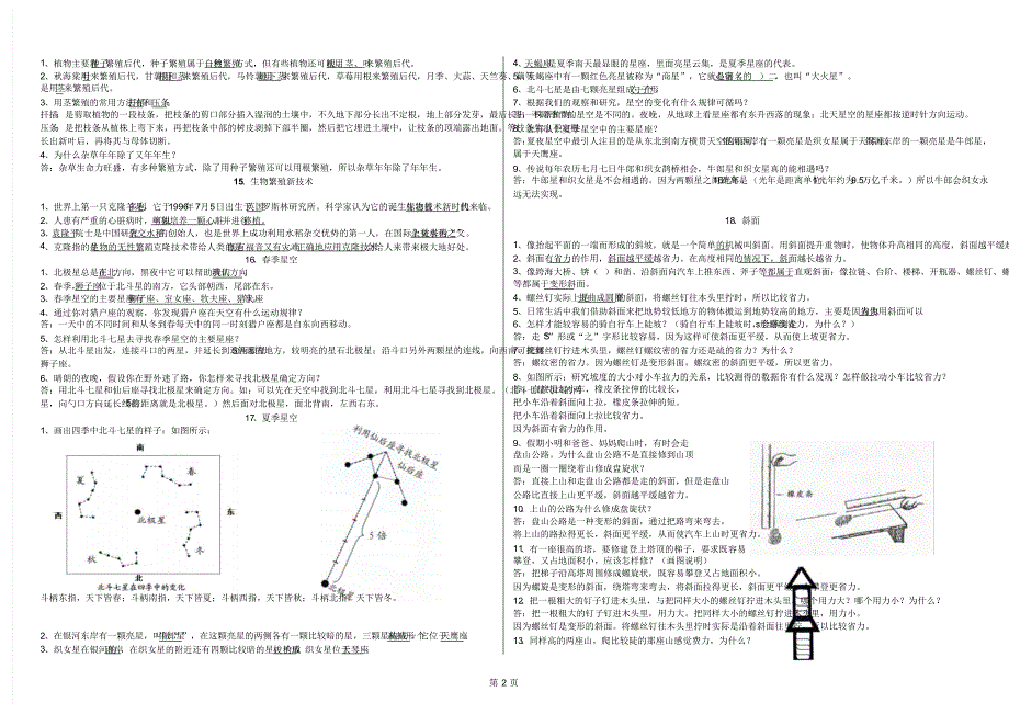 青岛版科学五年级下册3、4、5单元资料_第2页