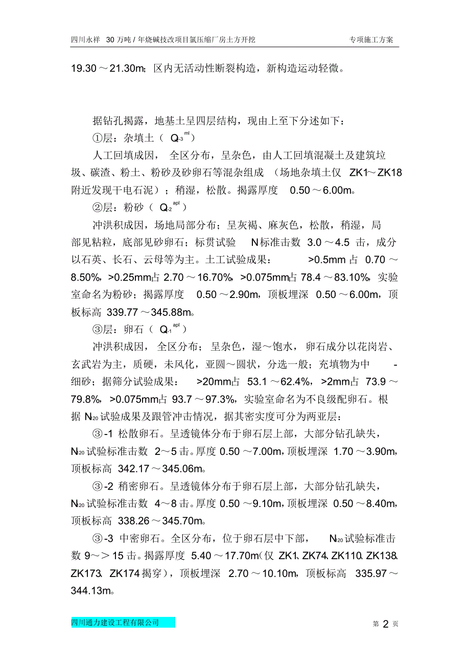 氯压缩厂房土方开挖方案_第2页