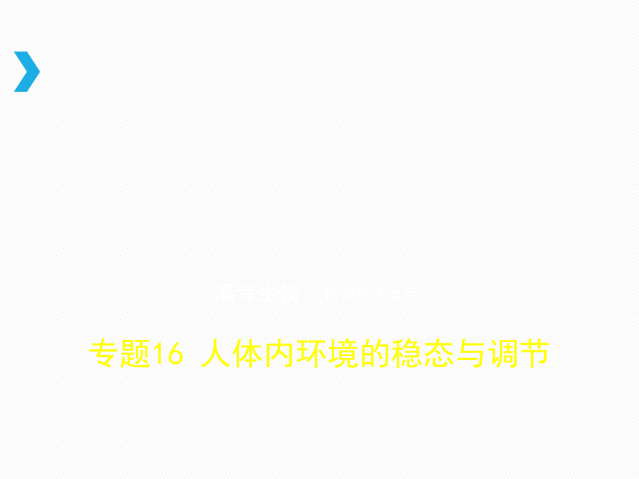 2019版高考生物（新课标i）b版课件：专题16　人体内环境的稳态与调节 _第1页