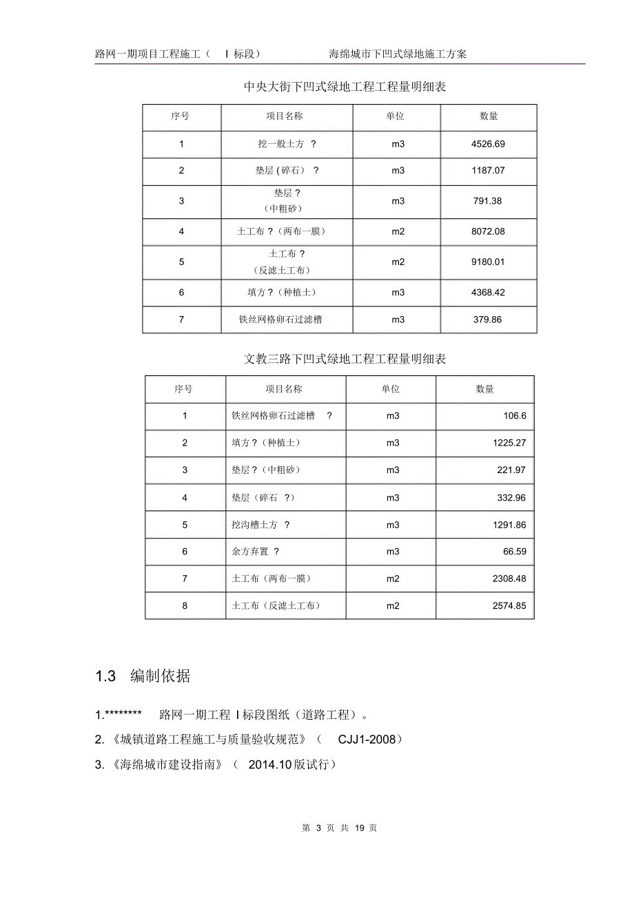 海绵城下凹式绿地施工_第3页