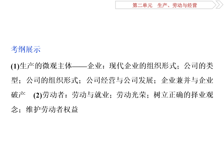 2019届高考政治（人教新课标版）一轮复习课件：第2单元 生产、劳动与经营 2 第五课 _第2页