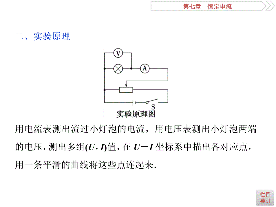 2019届高考物理（人教浙江版）一轮复习课件：第7章 恒定电流 4 实验七 _第3页