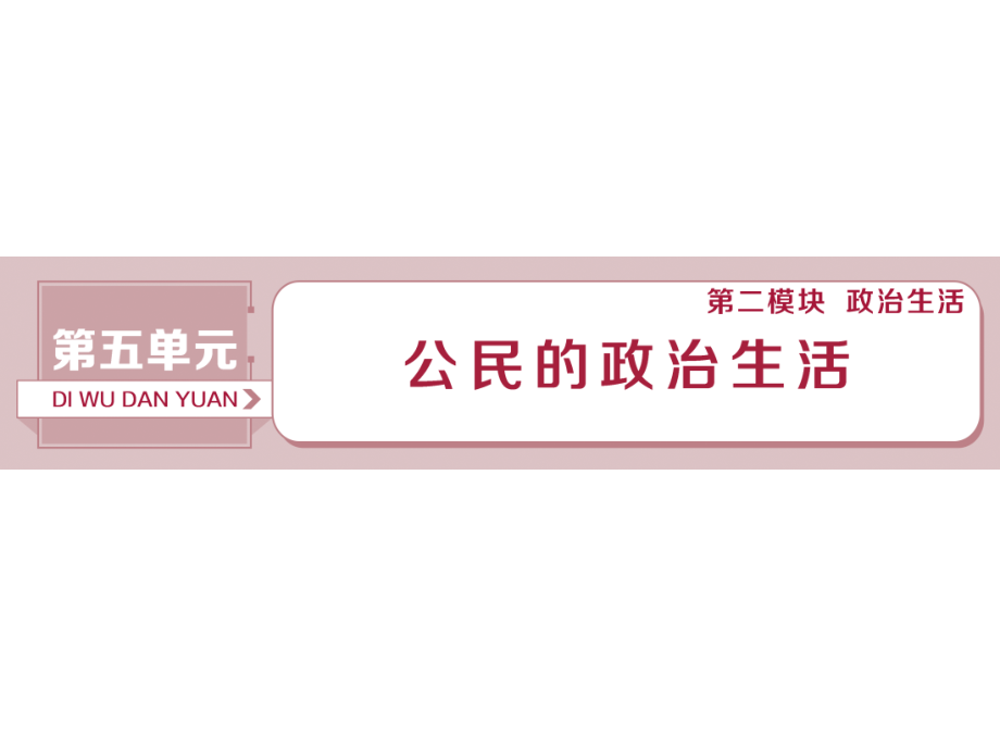 2019届高考政治（人教新课标版）一轮复习课件：第5单元 公民的政治生活 1 第十二课 _第1页