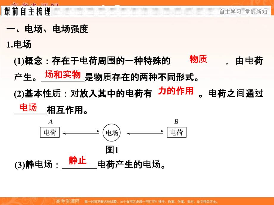 2018-2019版物理新设计同步人教版选修3-1课件：第一章 静电场 第3节 _第2页