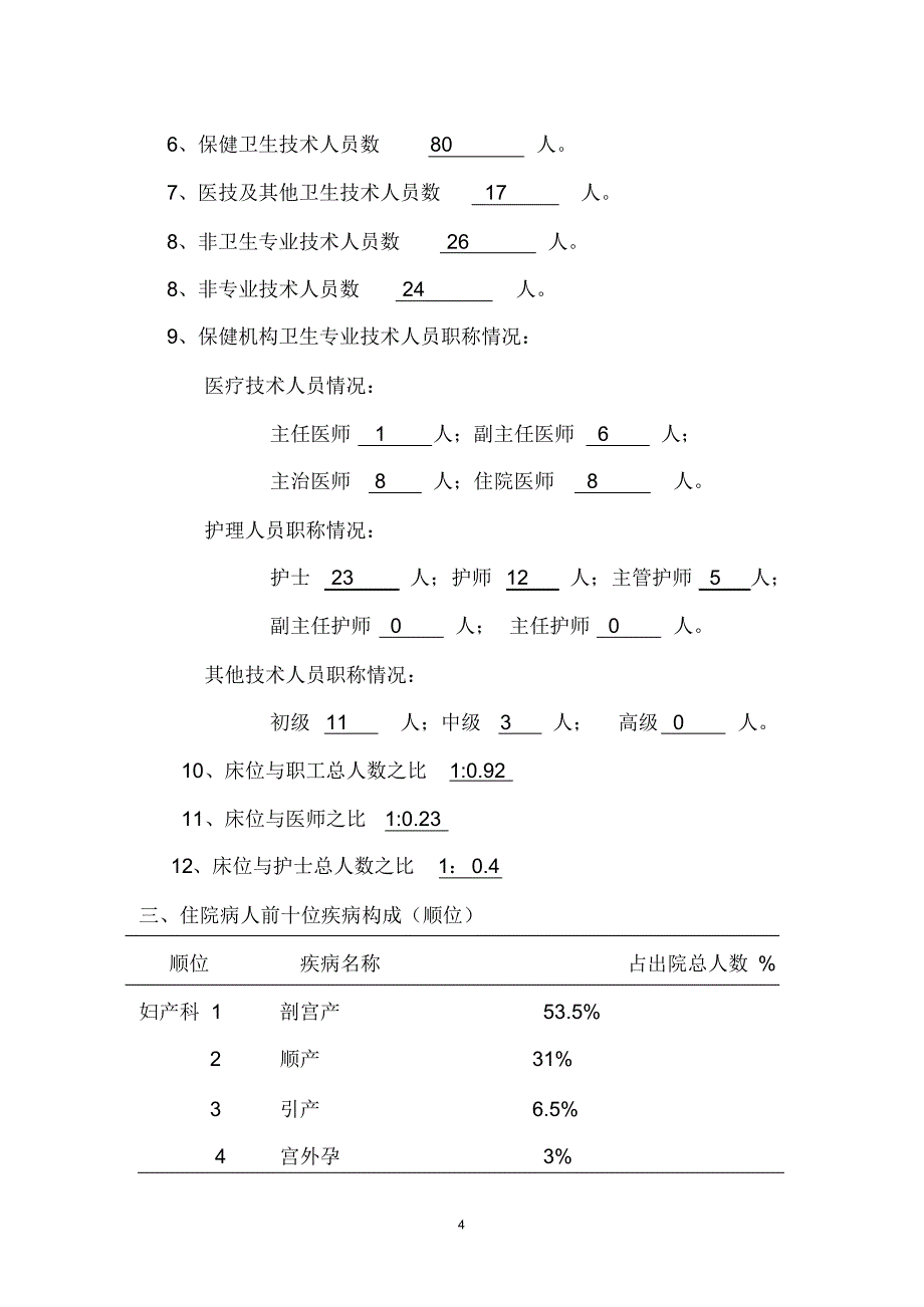 四川省三级妇幼保健机构等级评审申请表定稿_第4页