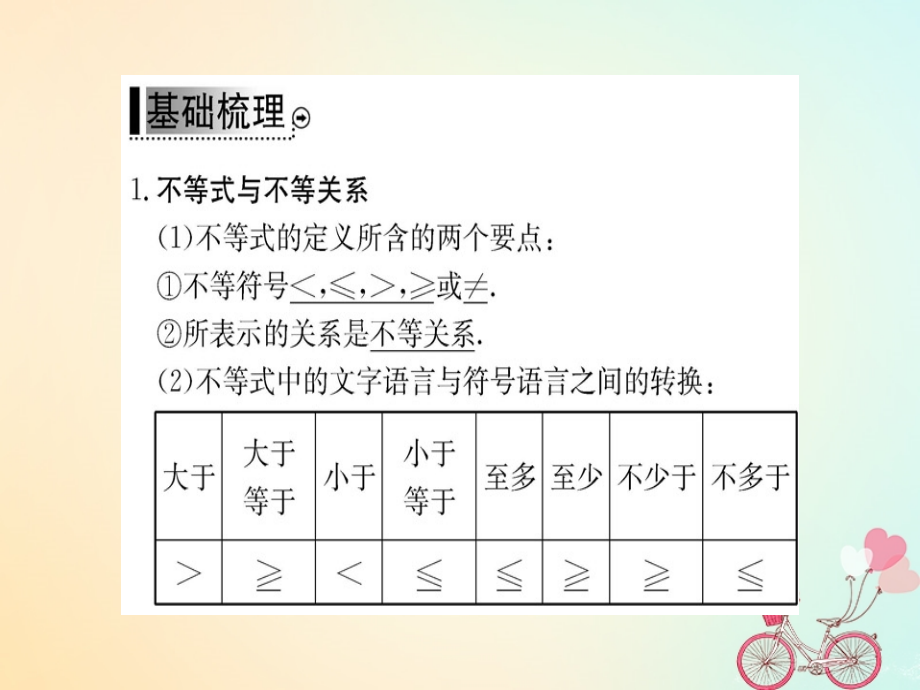 2018年秋高中数学 第三章 不等式 3.1 不等关系与不等式 第1课时课件 新人教版必修5_第3页