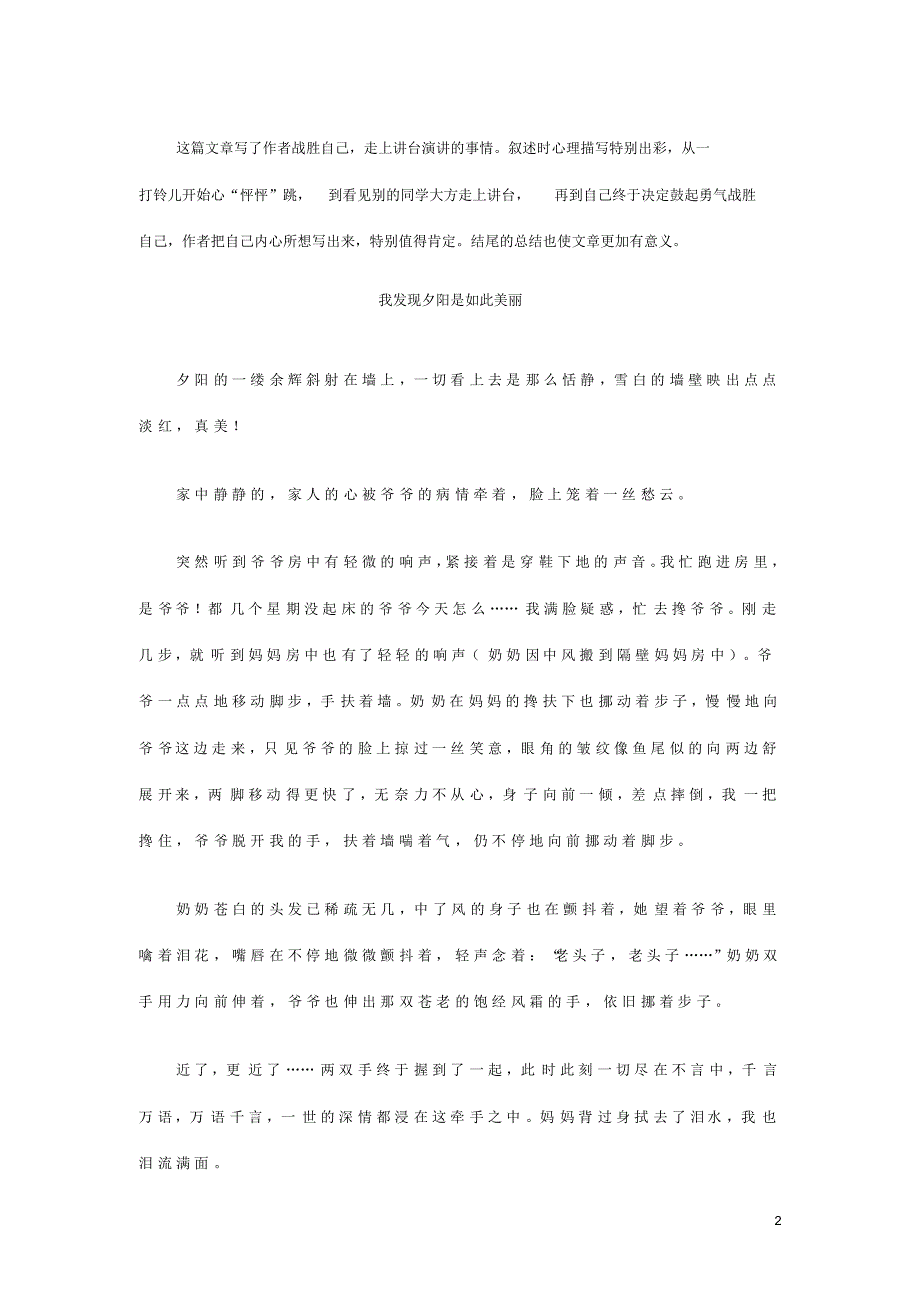 沪教版小学四年级作文文档_第2页
