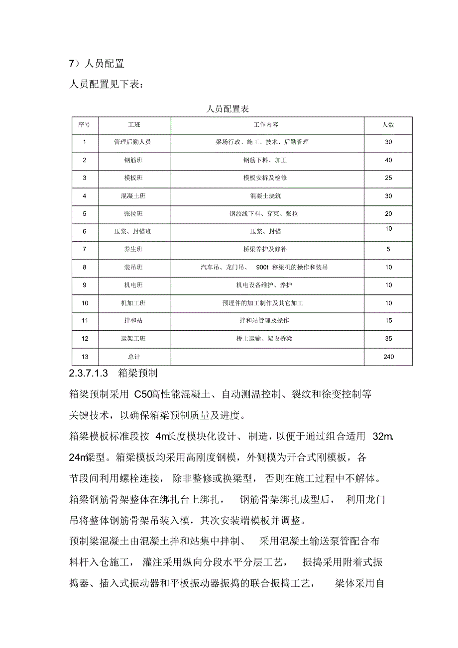 制梁场设备配置及劳动力安排_第4页