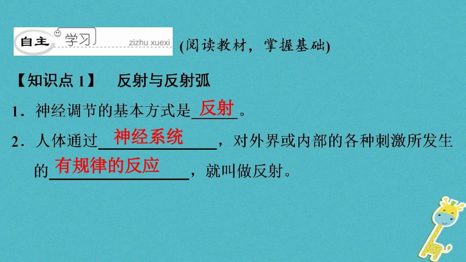 2018年七年级生物下册第四单元第六章第三节神经调节的基本方式课件新版新人教版_第4页