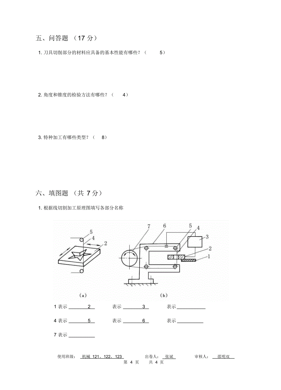 机械部张斌出机械121122《机械制造技术基础》复习试卷_第4页