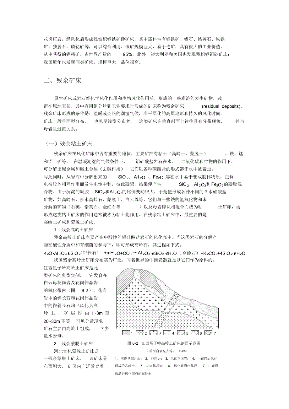 风化矿床的类型及其特征_第2页