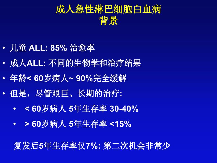 成人年龄gt35岁成人急性淋巴细胞白血病背景儿童课件_第3页