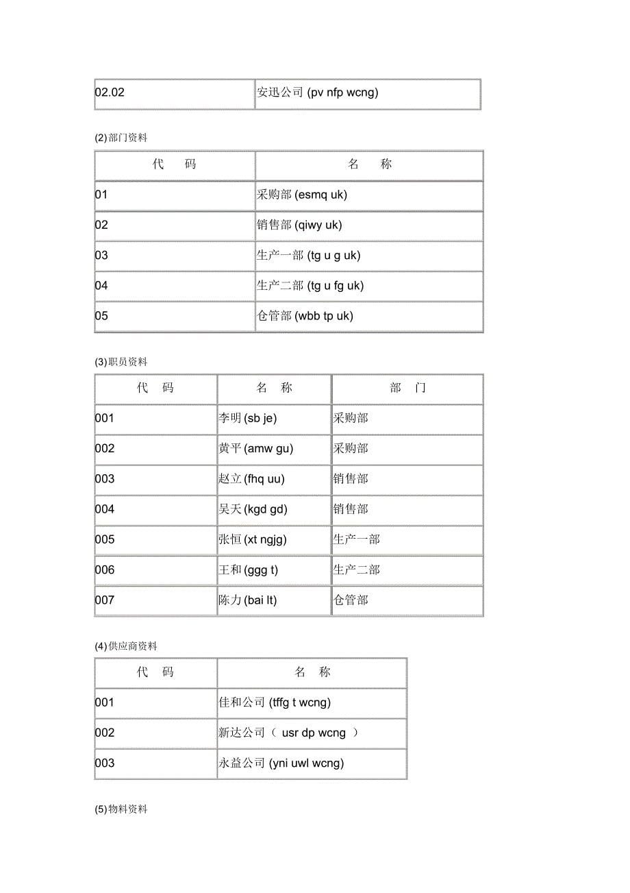 金蝶K3练习题_第5页