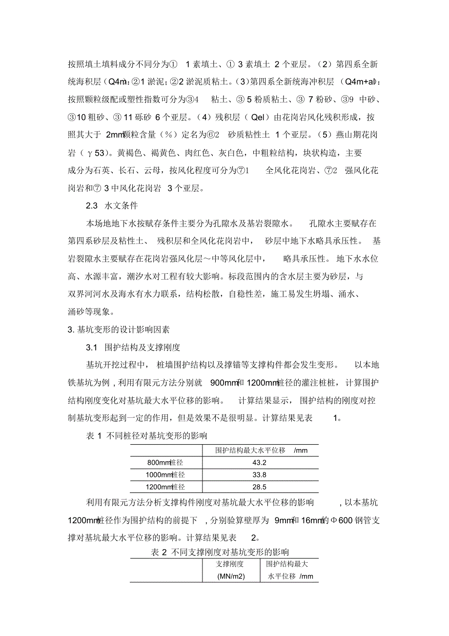 软土深基坑变形影响因素分析及控制_第4页