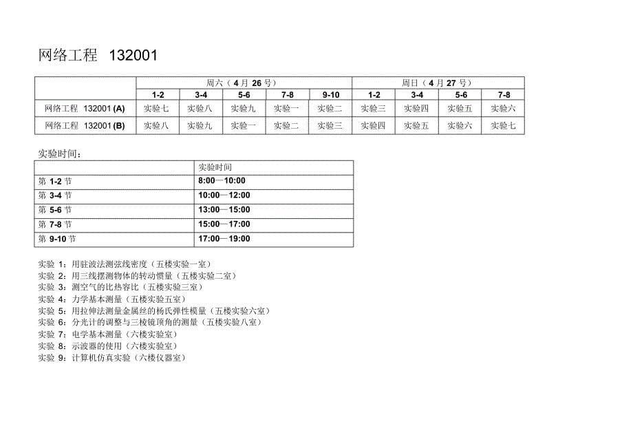 计算机等专业13级物理实验安排_第5页