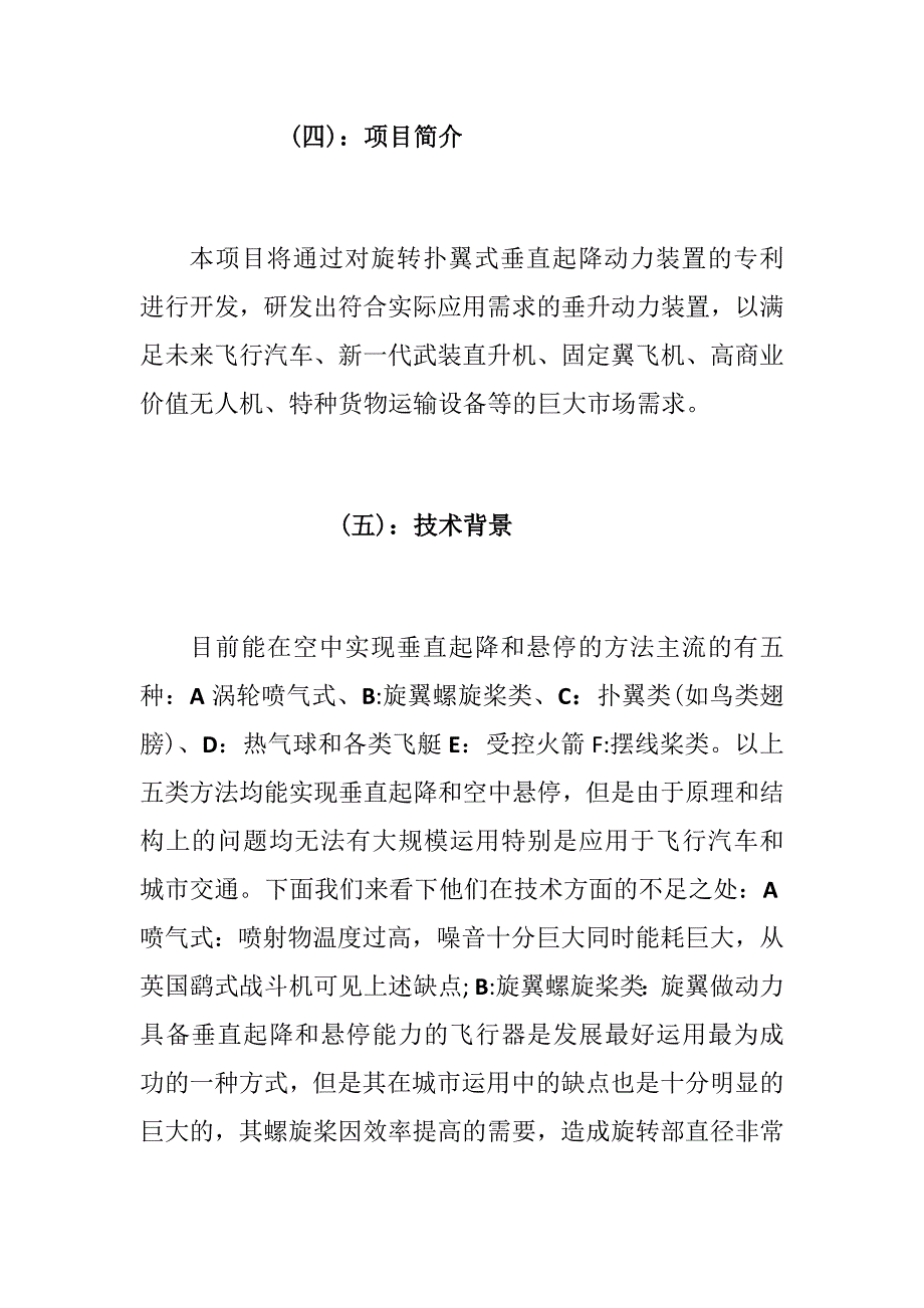 飞行汽车项目计划书---基于先进垂直起降技术_第2页