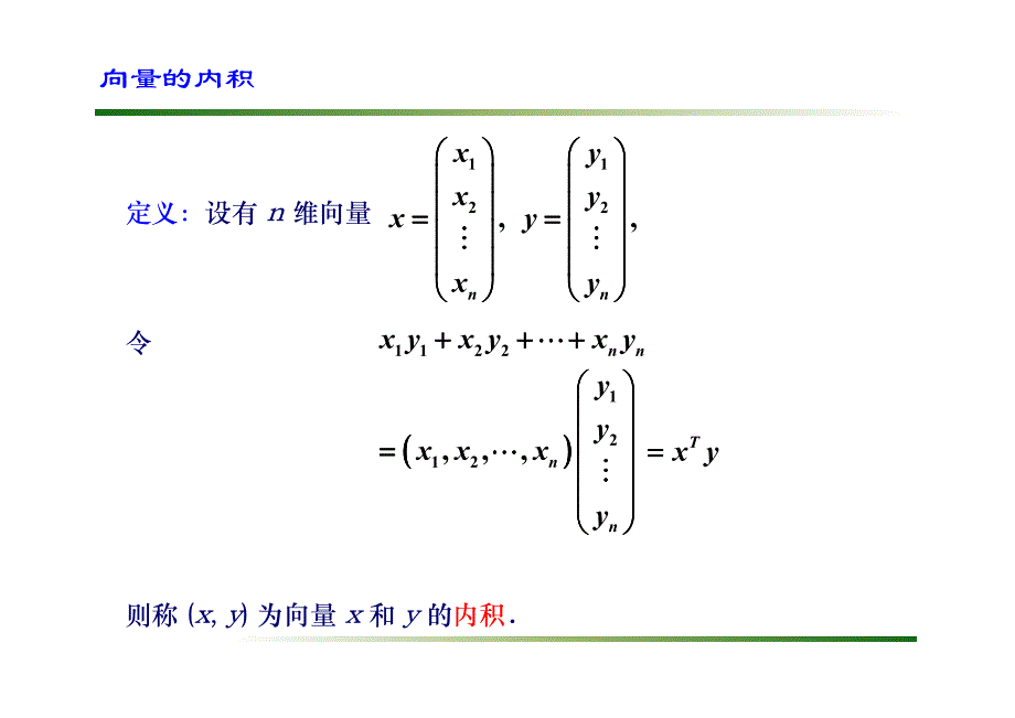 复旦大学精品课程《线性代数》课件,欧式空间复习精品资料_第3页