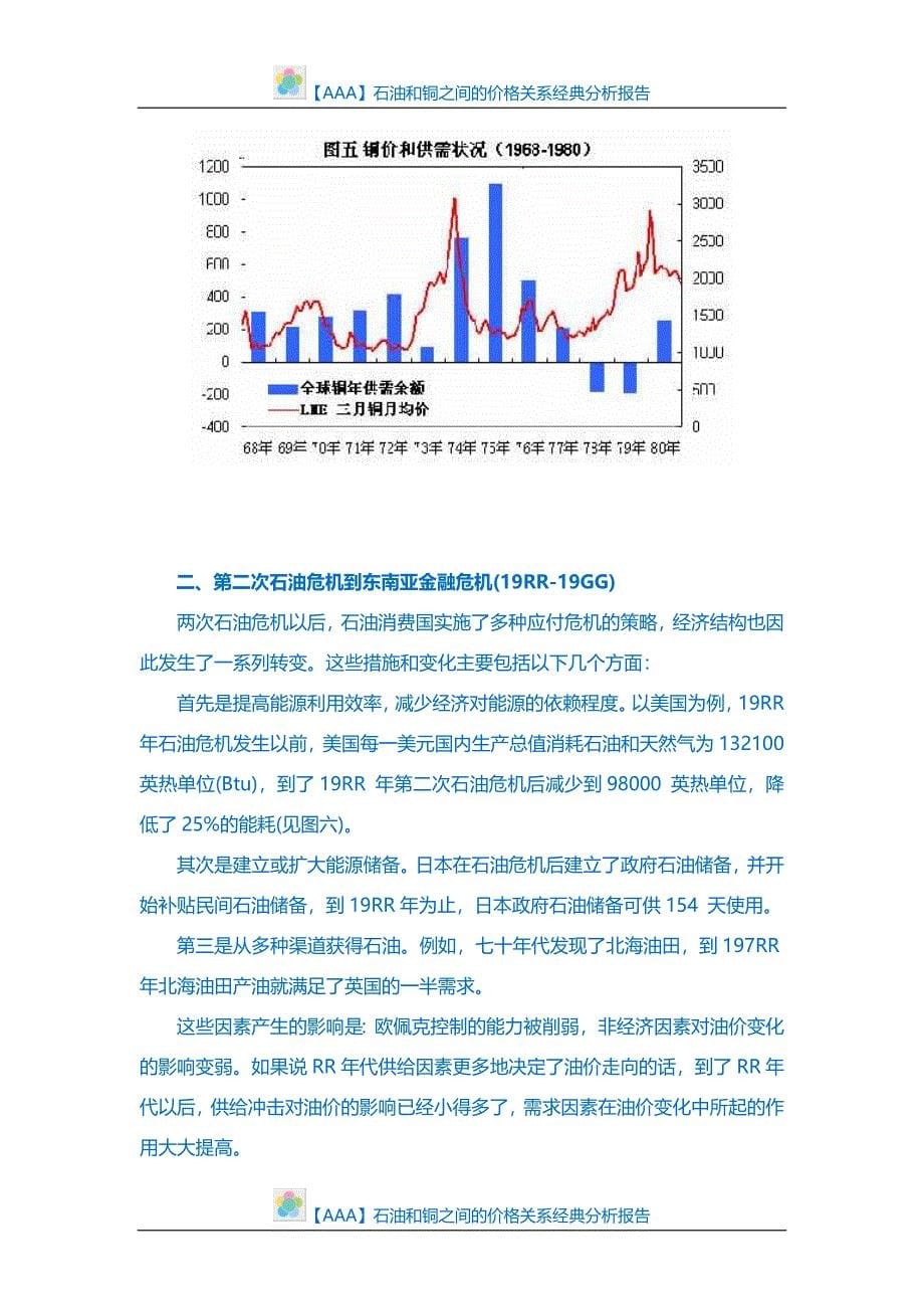 【AAA】石油和铜之间的价格关系经典分析报告_第5页