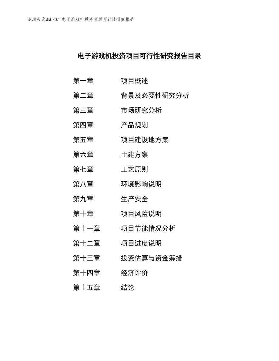 （模板）电子游戏机投资项目可行性研究报告_第3页