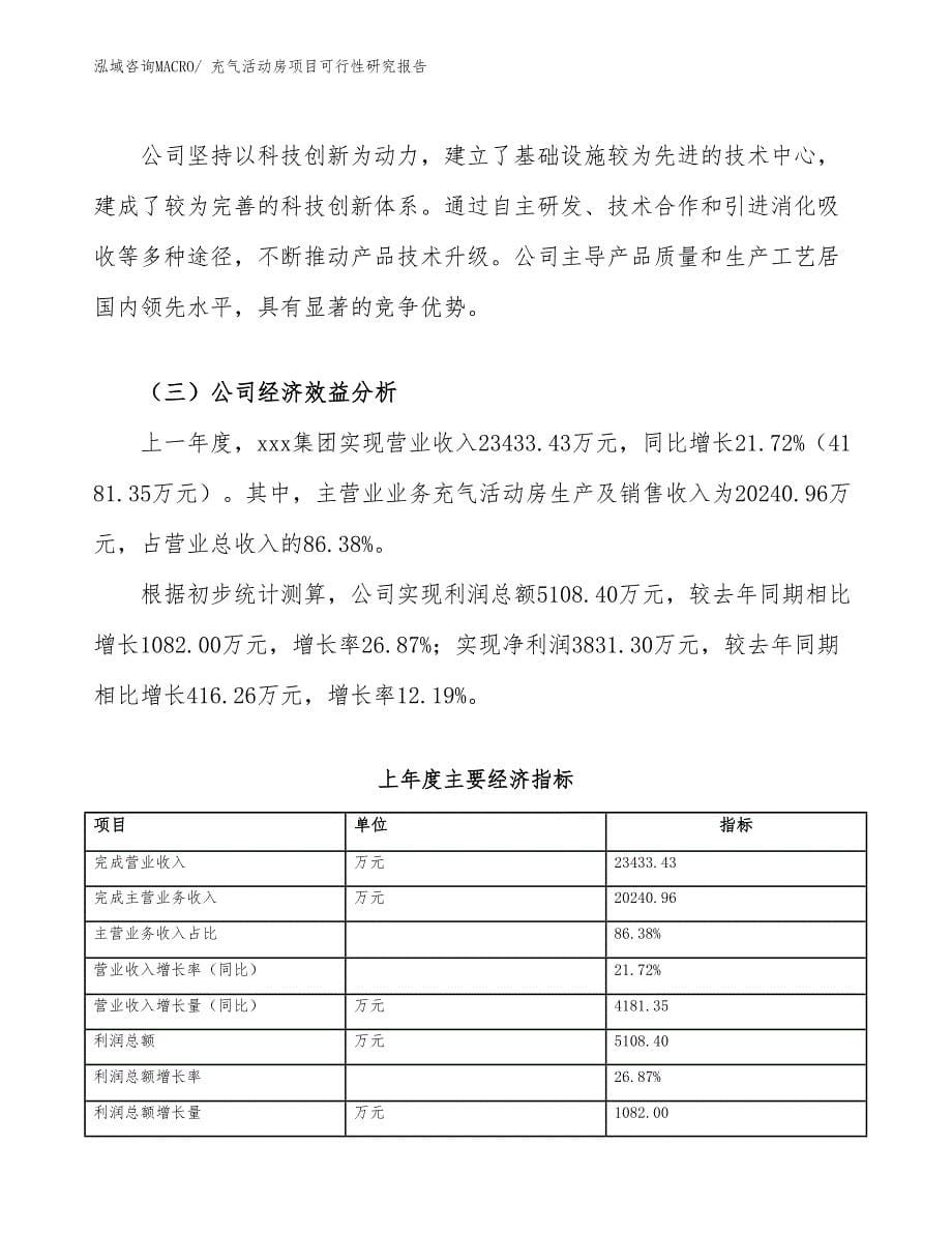 （参考模板）充气活动房项目可行性研究报告_第5页